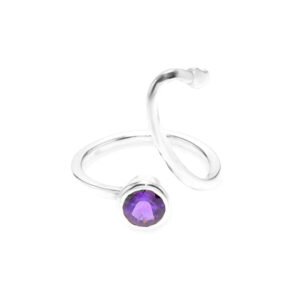 amethyst silver ring
