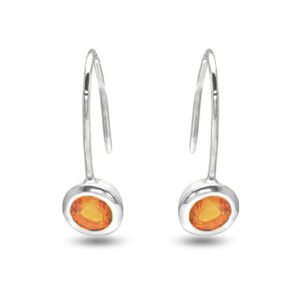 citrine drop earrings