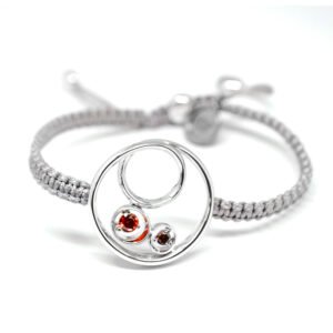 silver circle bracelet