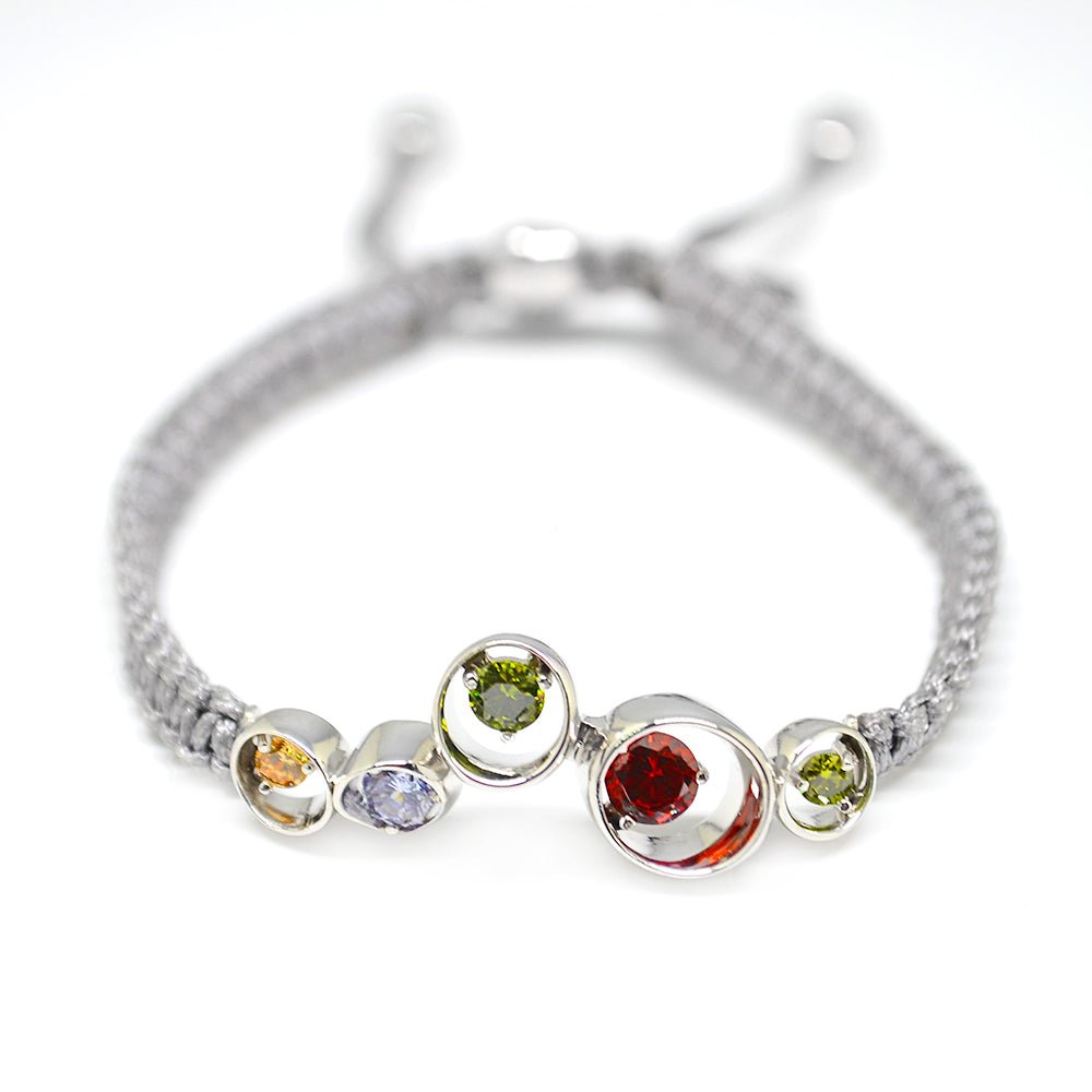 colorful silver bracelet