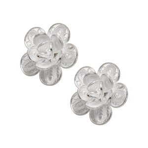 layered flower studs