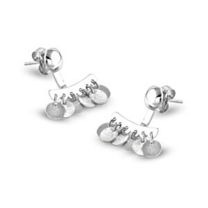 Minimal silver earrings