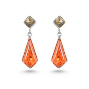 glow silver earrings