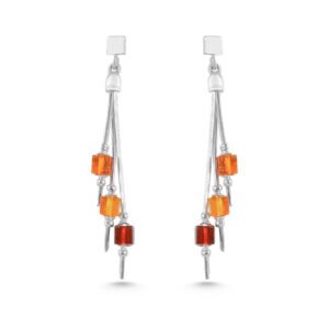 colorful cube earrings