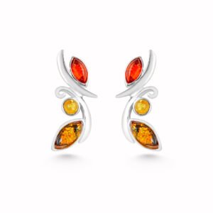 leaf branch earrings