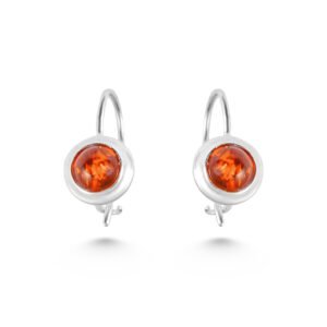 red amber earrings