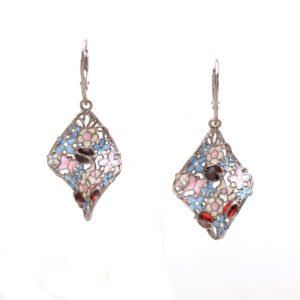 Garden of Flowers Silver Earrings