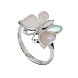 silver butterfly ring