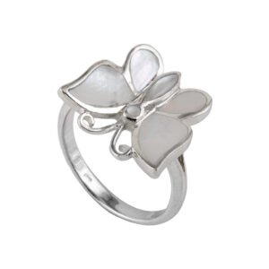 silver butterfly ring