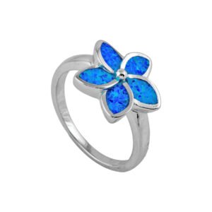 opal flower ring