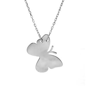 silver butterfly necklace