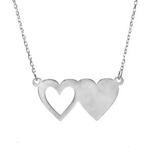 hearts silver necklace