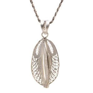 Silver Leaf Pendant