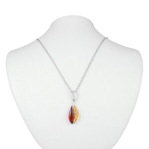leaf silver pendant