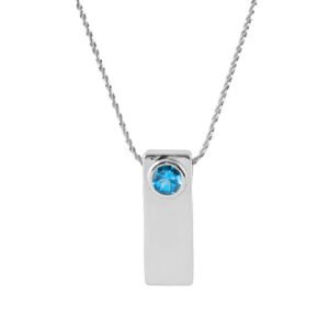 blue topaz pendant