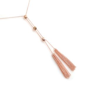 rose gold silver necklace