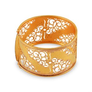 elegant silver and gold diamond bracelet