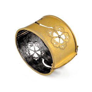 delicate silver and gold diamond bracelet