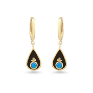 gold droplet earrings