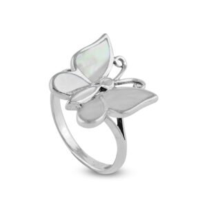 butterfly silver ring