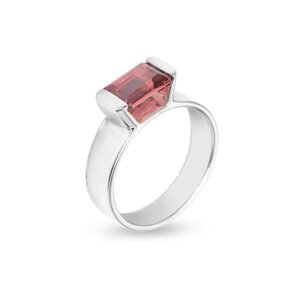 tourmaline silver ring