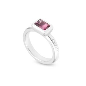 minimal tourmaline ring