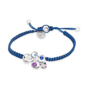 blue silver bracelet