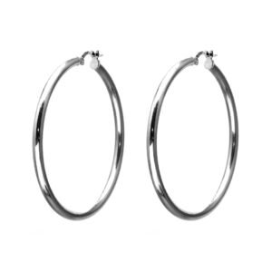 big hoop silver earrings