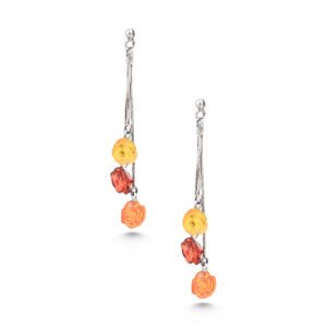 dangling flower earrings