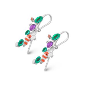 coral fish earrings