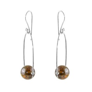 silver and tourmaline earrings