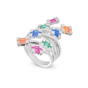 colorful crystal ring