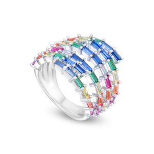 rainbow crystal ring