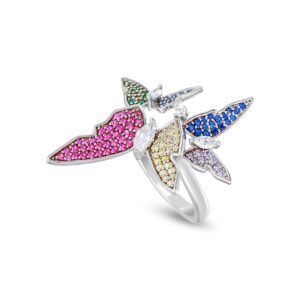 colorful butterfly ring