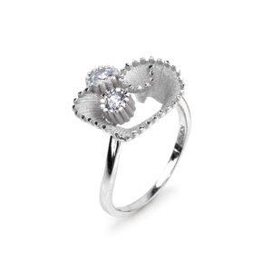 heart silver ring roberto bravo