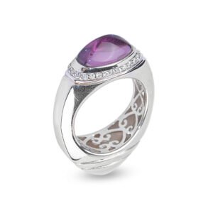 purple stone ring