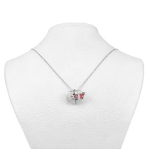 butterfly silver necklace