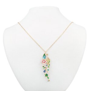 colorful flowers necklace