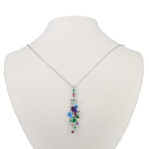 purple stone necklace