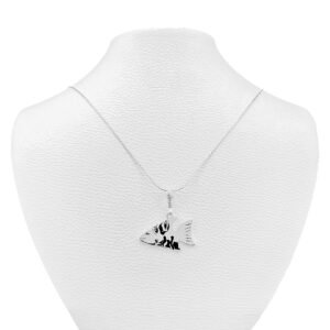 fish silver pendant