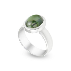 Silver and Tourmaline S.Begermi Ring