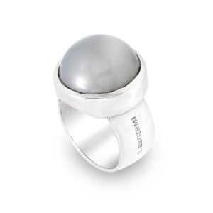 Silver and Moonstone S. Begermi Ring