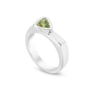 Silver and Peridot Ring