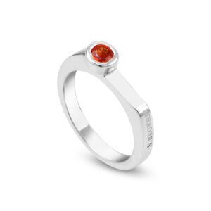 Silver and Sapphire S.Begermi Ring