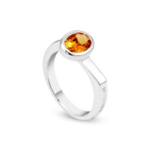 Silver and Citrine S.Begermi Ring