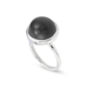 Silver Moon Stone S.Begermi Ring