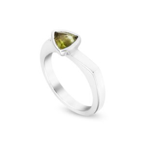 Silver Peridot S.Begermi Ring