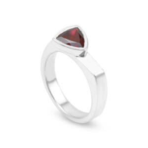 Silver Garnet S.Begermi Ring