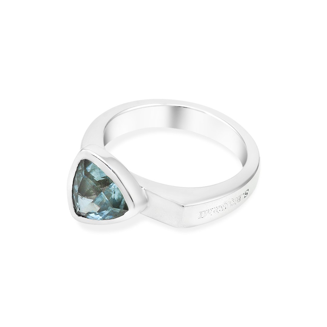Silver Blue Topaz S.Begermi Ring - Image 3