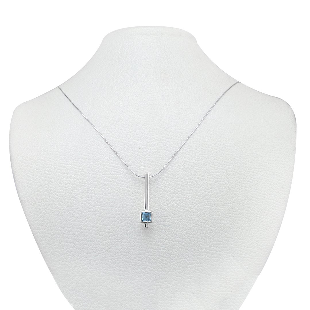 Silver Aquamarine S.Begermi Pendant